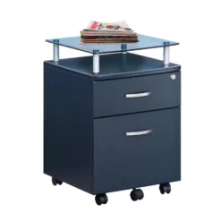Rolling And Locking File Cabinet Gray - Techni Mobili -Furniture Specialty Store GUEST f302a27b 41cb 4eaf 8a76 6057f6df9289