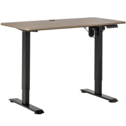 Vinsetto Electric Height Adjustable Standing Desk With 48" Desktop, 4 Memory Button Control And Anti-Collision System, Teak/Black -Furniture Specialty Store GUEST f303bb19 3365 47d9 ac14 9d1e1f579248