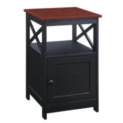 Oxford End Table With Storage Cabinet And Shelf - Breighton Home -Furniture Specialty Store GUEST f3efc08f 68cc 4655 8f22 69d43fe48664