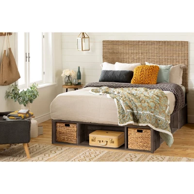 Avilla Storage Bed With Baskets Fall Oak - South Shore 4 Avilla Storage Bed With Baskets Fall Oak - South Shore - Image 2