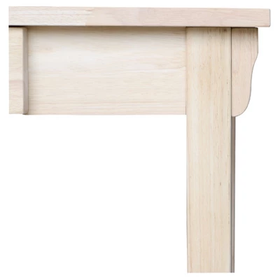 Mission Desk With Drawer - Unfinished - International Concepts 10 Mission Desk With Drawer - Unfinished - International Concepts - Image 8