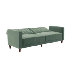 Pin Tufted Velvet Transitional Futon - Room & Joy -Furniture Specialty Store GUEST f420c243 8928 454e 8bfb e8e3539244f5