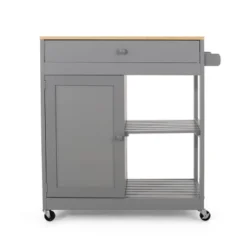 Telfair Kitchen Cart With Wheels - Christopher Knight Home -Furniture Specialty Store GUEST f43e7611 9b58 4e4b 8c10 8ea3b1c65893