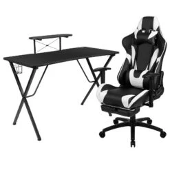 Flash Furniture Gaming Desk And Footrest Reclining Gaming Chair Set With Cup Holder, Headphone Hook, And Monitor/Smartphone Stand -Furniture Specialty Store GUEST f49a3922 8a3e 4b16 9cb8 60293e160b7c 1
