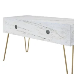 Athena TV Stand For TVs Up To 42" Marble White - Novogratz -Furniture Specialty Store GUEST f4a1cf5c 8beb 4a97 9483 8862300e7249