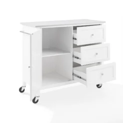 Soren Stone Top Kitchen Island/Cart White - Crosley 27 Soren Stone Top Kitchen Island/Cart White - Crosley -Furniture Specialty Store GUEST f705fad5 80c4 4ceb 943e f656c00e36e7