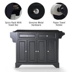 Lafayette Granite Top Full Size Kitchen Island/Cart - Crosley -Furniture Specialty Store GUEST f7ce380f 1e2a 4506 bb13 7c8dacfc9ffb