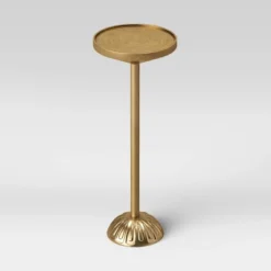 Catalana Round Figural Metal Drink Table Brass - Threshold™ -Furniture Specialty Store GUEST f7da29c4 426b 4ee3 81bb 61ed1c1c72a9