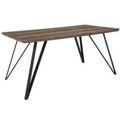 Merrick Lane Rectangular Dining Table - Wood Finish Kitchen Table With Retro Hairpin Legs -Furniture Specialty Store GUEST f8a2ab17 d2ba 4223 8488 93fe774b8393