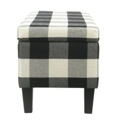 Large Decorative Storage Bench Black Plaid - HomePop -Furniture Specialty Store GUEST f8e8c6c2 d5e9 4ead a58c 44dfa1c81ffd