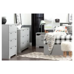 Reevo Nightstand With Drawers And Cord Catcher - South Shore -Furniture Specialty Store GUEST f94cdbda 2681 4c01 9363 60e358057e4f