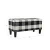 Large Decorative Storage Bench Black Plaid - HomePop -Furniture Specialty Store GUEST f96871fb b8ef 40ef afe6 b12cd2ab7761
