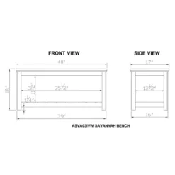 Savannah Bench Ivory With Natural Wood Top - Bolton Furniture 7 Savannah Bench Ivory With Natural Wood Top - Bolton Furniture -Furniture Specialty Store GUEST f988b175 6b76 445e 947e e696891591c3