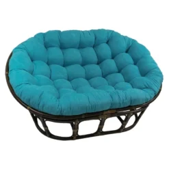 63"x45" Double Papasan With Micro Suede Cushion - International Caravan -Furniture Specialty Store GUEST f997352b 8f1a 48d3 946c 0c7e678eedeb