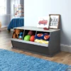 Badger Basket 3 Bin Stackable Storage Cubby Charcoal/Gray Woodgrain -Furniture Specialty Store GUEST fa11bb7e b23a 42ca 898e 1db0e16913ba