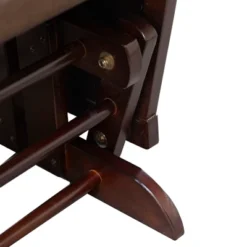 HOMCOM Nursery Glider Rocking Chair With Ottoman, Thick Padded Cushion Seating And Wood Base -Furniture Specialty Store GUEST fa7aa200 e1c5 4b2d b52c d765393c34d3