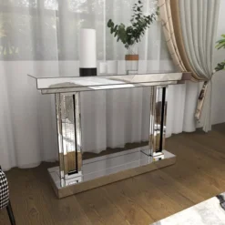 Glam Wood Console Table Silver - Olivia & May -Furniture Specialty Store GUEST fa937d95 a100 4742 a69e ca74747ae1e6
