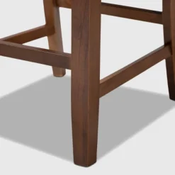 Set Of 2 Caron Fabric Upholstered Wood Counter Height Pub Chair Set Gray/Walnut - Baxton Studio -Furniture Specialty Store GUEST fac9870c aa75 4685 af11 a3c5427a7b30