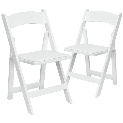 Emma And Oliver 2 Pack Wedding Party Event Wood Folding Chair With Vinyl Padded Seat 13 Emma And Oliver 2 Pack Wedding Party Event Wood Folding Chair With Vinyl Padded Seat - Image 11