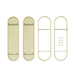 20" 2 Tier Warm Metal Hanging Bracket Wall Mounted Shelf Gold - Danya B. -Furniture Specialty Store GUEST fb20f429 274a 4bb1 9729 2af707e2a88f