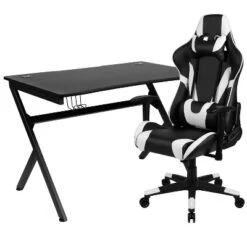 Emma And Oliver Gaming Bundle-Desk, Cup Holder/Headphone Hook & Reclining Chair -Furniture Specialty Store GUEST fb426006 b15c 47df acb3 7e9333fafd70
