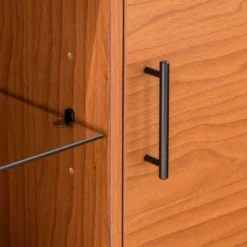 2 Door Mid-Century Modern Wood Storage TV Stand For TVs Up To 65" - Saracina Home -Furniture Specialty Store GUEST fb9300a3 69ab 4687 bd25 195d9ac2ea00