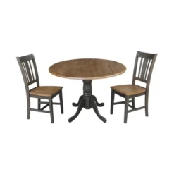 42" Mase Dual Drop Leaf Table With 2 San Remo Side Chairs - International Concepts -Furniture Specialty Store GUEST fba03d56 4321 46ec a13a f6aac57c044b