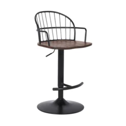Edward Adjustable Metal Barstool - Armen Living -Furniture Specialty Store GUEST fbc8e7e6 f907 41ee bfd5 f8ce8aa45c67
