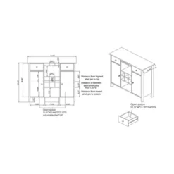 Ridsley Multi Storage Buffet - MiBasics -Furniture Specialty Store GUEST fbe077b2 ac45 48dc a769 f4a146dc6577
