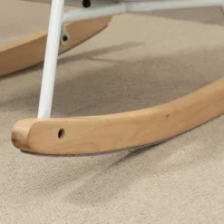 HOMCOM Accent Rocking Chairs, Upholstered Nursery Glider Rocker, Modern Armchair, Wingback Chair For Living Room And Bedroom, Gray -Furniture Specialty Store GUEST fd07da6f 7d99 4976 b4d7 03a669c62ad8