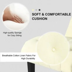 Costway Set Of 2 Armless Accent Chair Upholstered Tufted Lounge Chair -Furniture Specialty Store GUEST fd8837be b511 474e 9003 046fa72d7fdd