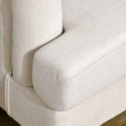 HOMCOM 3-Seater Sofa Couch, 71" Modern Linen Fabric Sofa With Rubber Wood Legs And Slatted Frame For Living Room, Bedroom And Apartment, Cream White -Furniture Specialty Store GUEST fd917486 4ab0 497f 93b8 651ed8bdb4e7