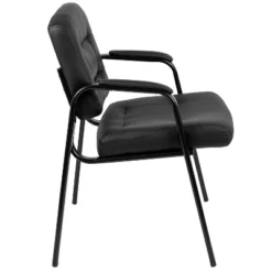 Emma And Oliver Black LeatherSoft Executive Reception Chair - Guest Chair -Furniture Specialty Store GUEST fda47540 a634 4b24 bcbd 595c5f59072c