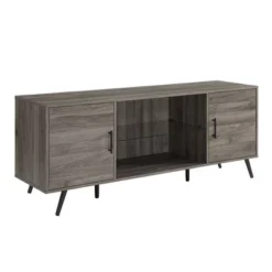 2 Door Mid-Century Modern Wood Storage TV Stand For TVs Up To 65" - Saracina Home -Furniture Specialty Store GUEST fdbaa559 01a2 420c b9f9 1eddb90512df