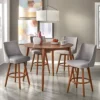 5pc Derby Counter Height Dining Set Walnut/Gray - Lifestorey -Furniture Specialty Store GUEST fe5cf00f c01d 4c9e 9e50 3d93f30150ab