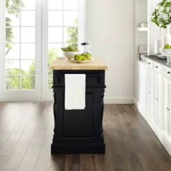Oxford Butcher Block Kitchen Island Black - Crosley -Furniture Specialty Store GUEST fe9fa92f 5cd5 410c 8a3d f45920285bcb