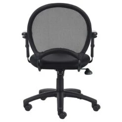 Mesh Chair With Adjustable Arms Black - Boss Office Products