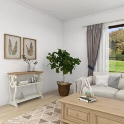 Farmhouse Wood Console Table Off White - Olivia & May -Furniture Specialty Store GUEST ff6fe0e2 2e7f 4f6e 92e6 2b05407fc5a4