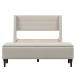Queen Size Upholstered Wood Storage Platform Bed Frame With Storage Ottoman Bench-ModernLuxe -Furniture Specialty Store GUEST ff74e7fa 22df 4879 9e1f 0e4136b2f8c8