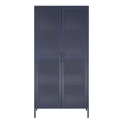 Channing Tall 2 Door Storage Cabinet Mesh Metal Locker - Novogratz -Furniture Specialty Store GUEST ff9e9966 bc8e 4375 b031 361165345486